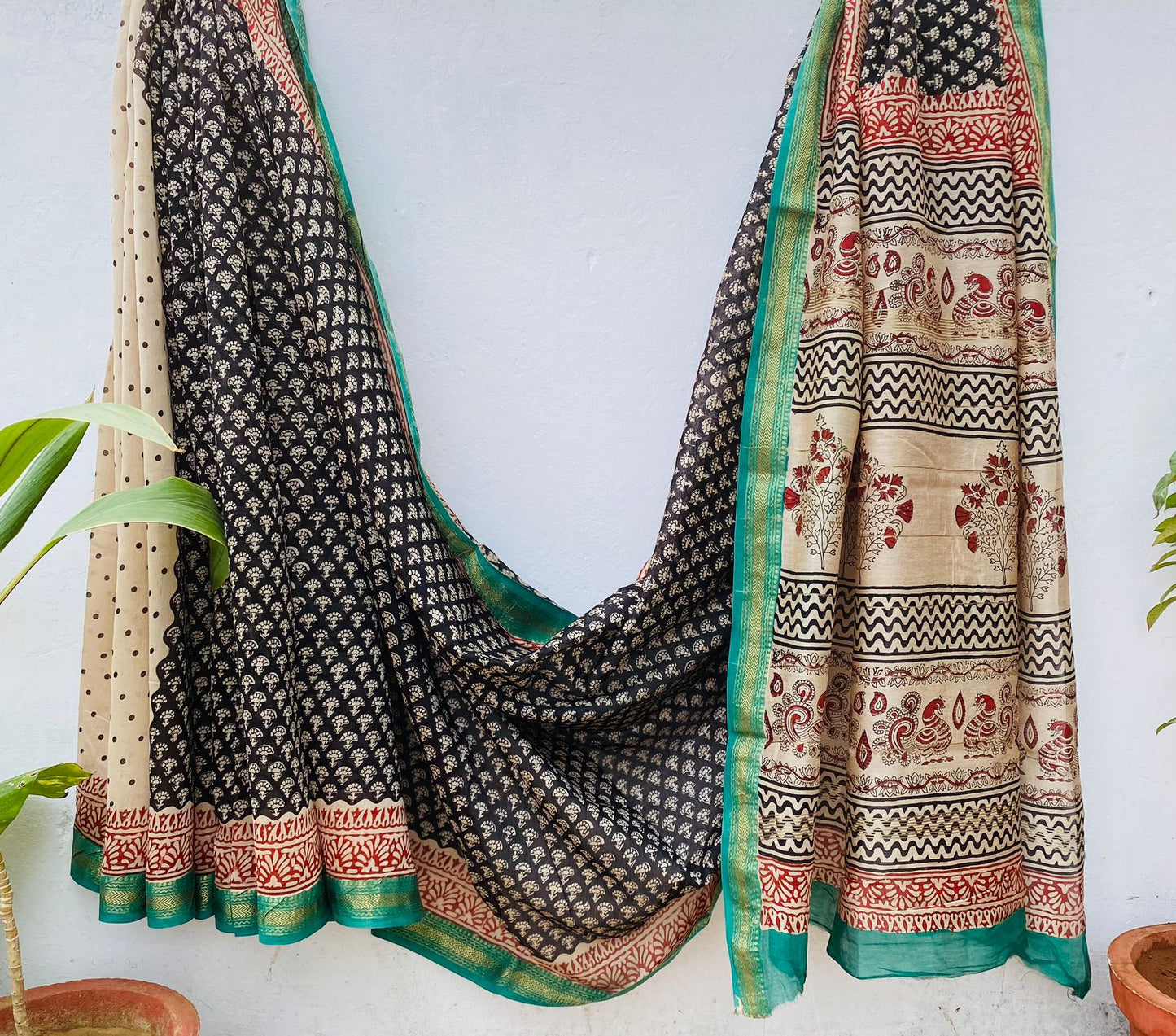 Maheswari Handblock silk sarees