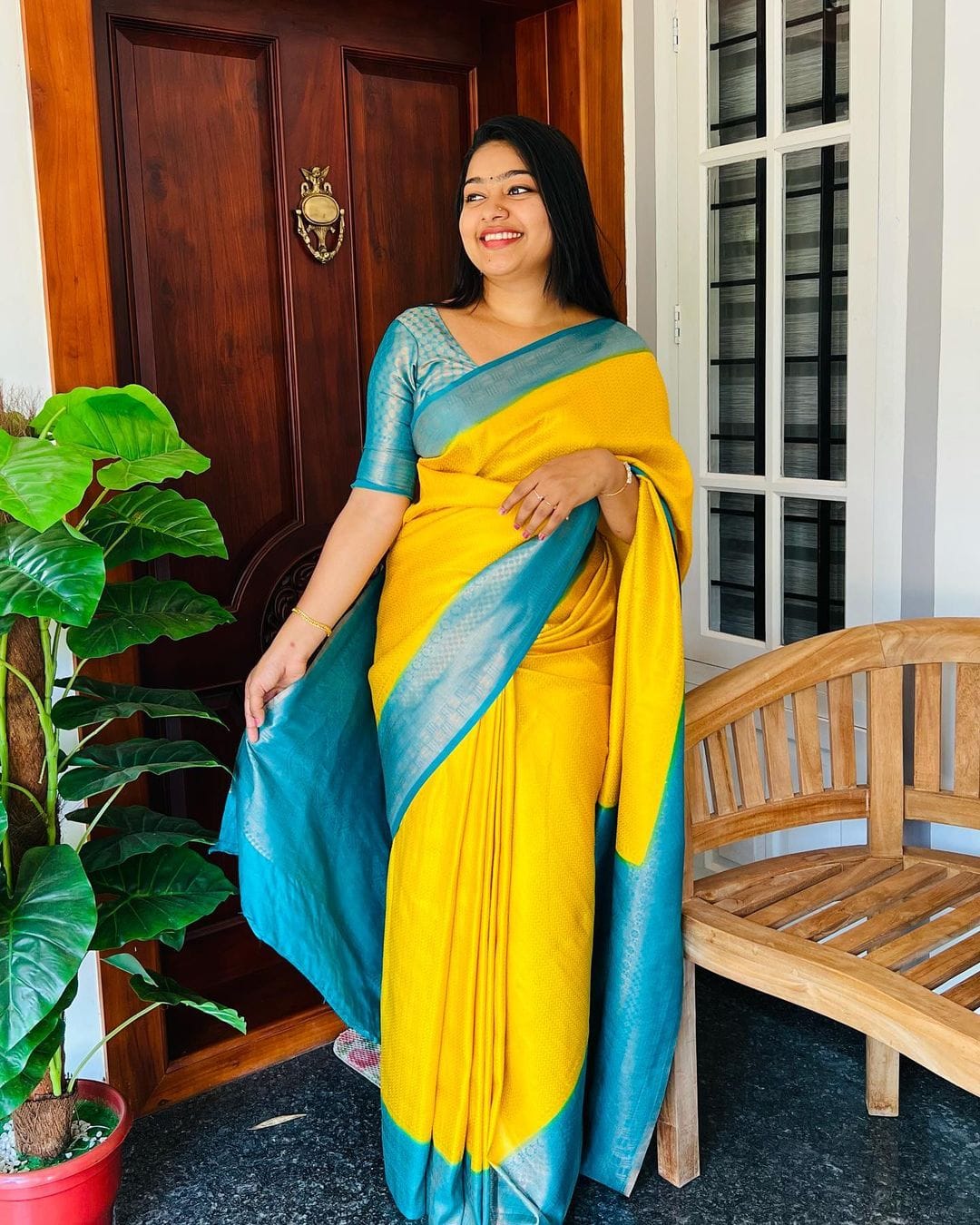 Vismaya Kanchi Copper Silk Saree