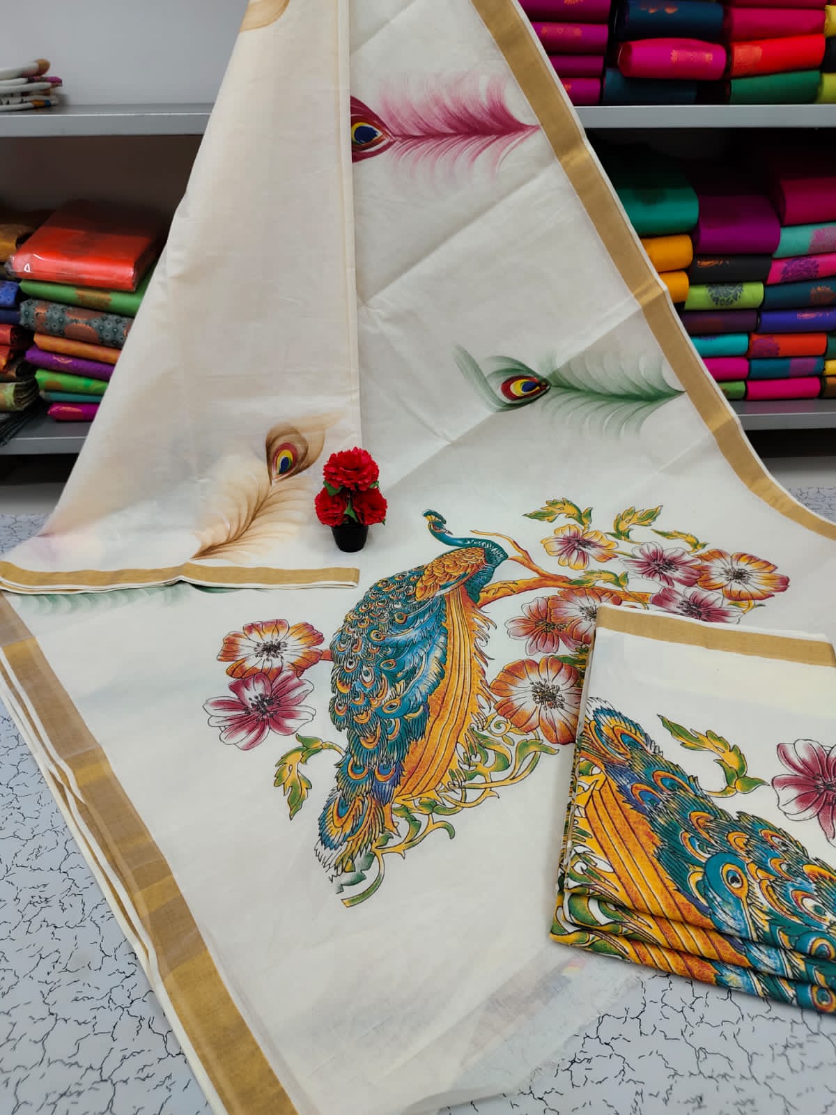 Kerala Kasavu Sarees