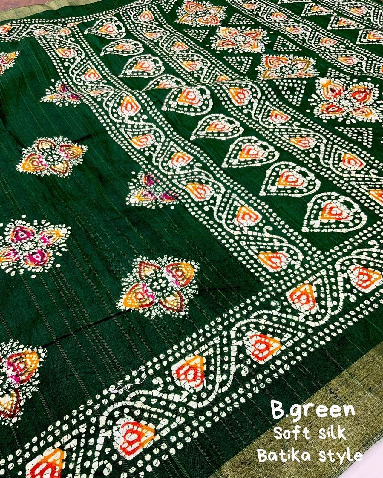 batik handloom saree