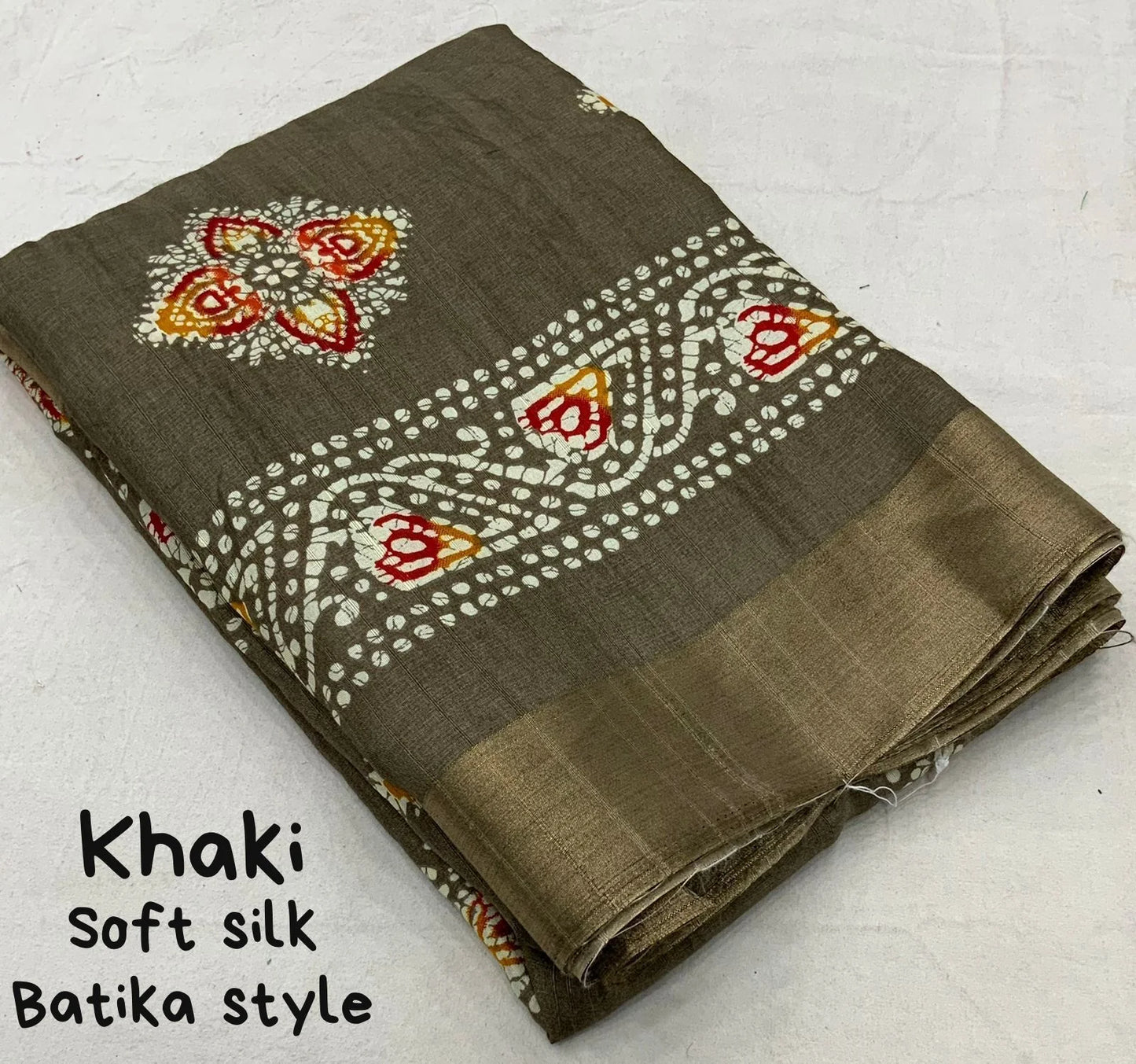 batik handloom saree