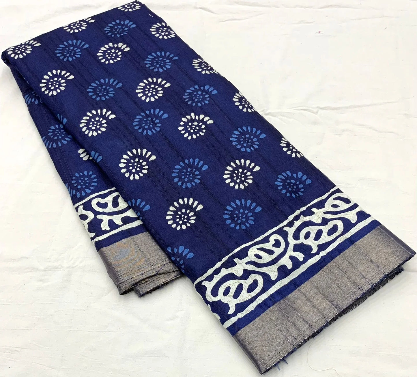 INDIGO SPECIAL BATIK PRINT SAREE