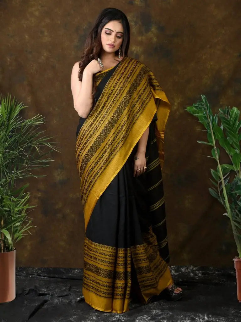 Krishnokoli begumpuri khadhi cotton saree