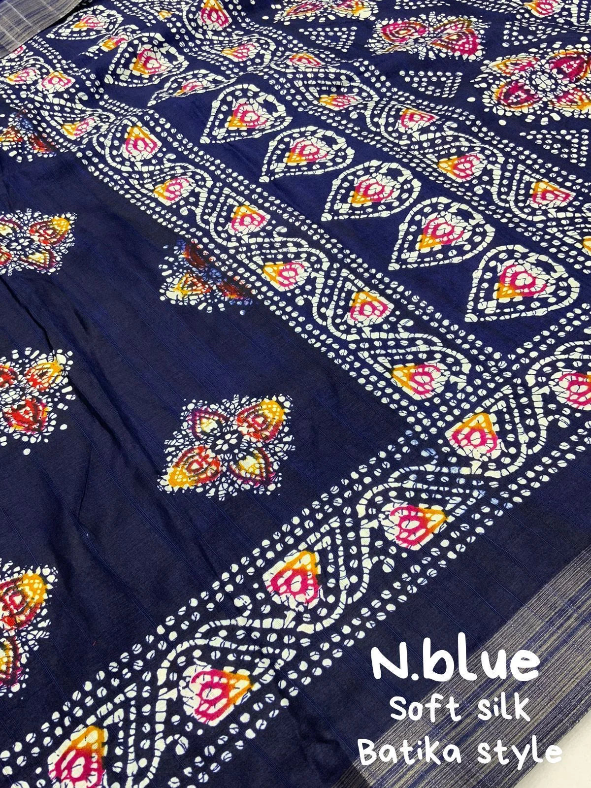 batik handloom saree