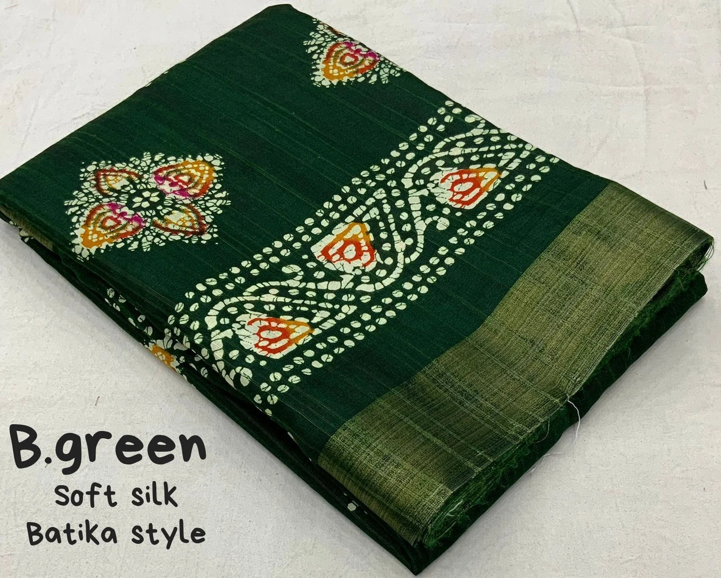 batik handloom saree