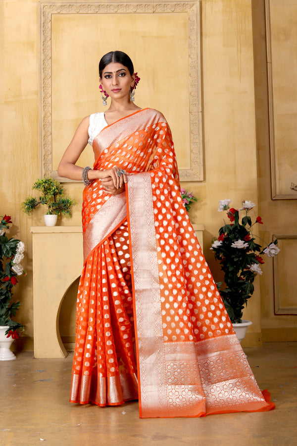 Banaras Kora Organza silk