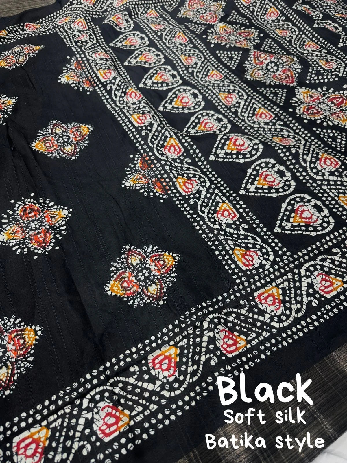 batik handloom saree