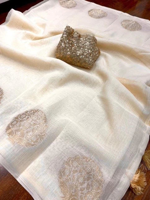 Merlin Linen saree