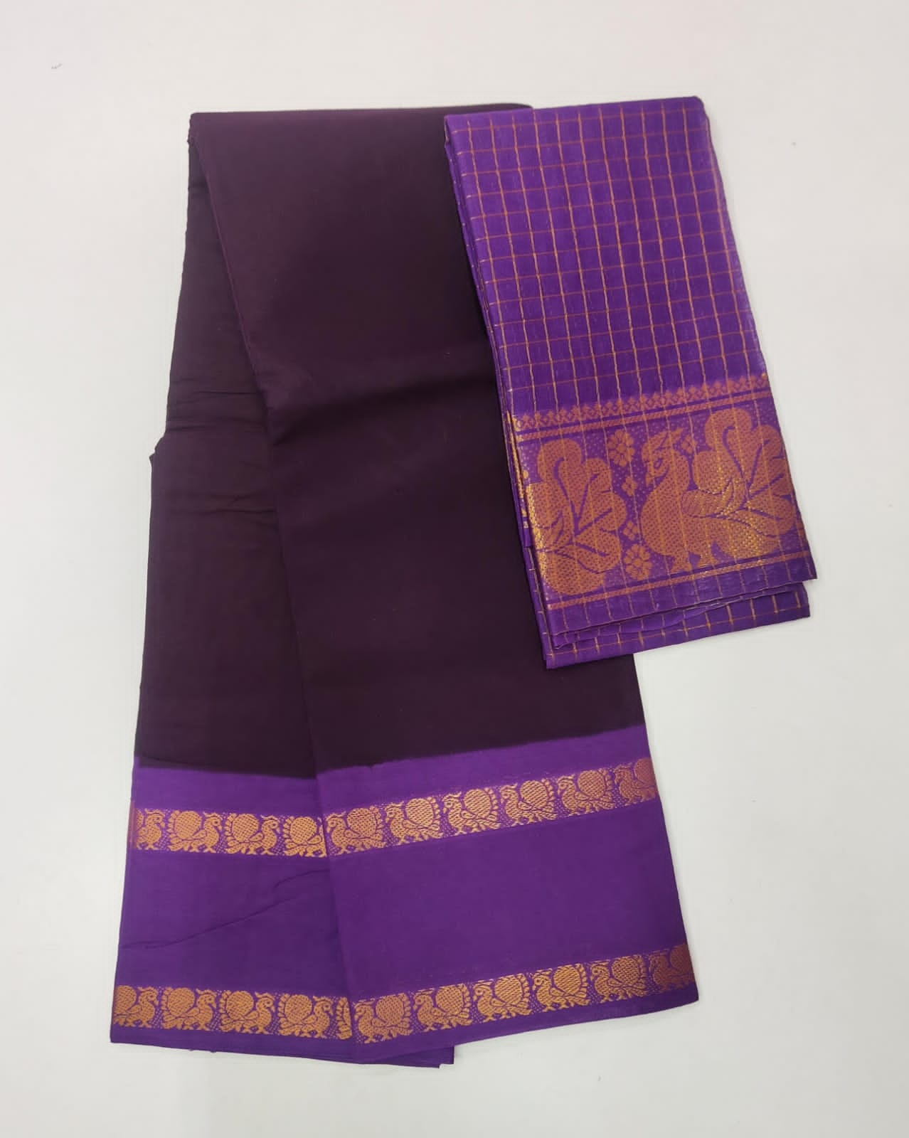 Women's Madurai Sungudi Cotton Big Zari Saree (Blue,Red) - Gowree Silk  Saarees Palace (M) Sdn.Bhd. - பாரம்பரிய இந்திய ஜவுளி மாலிகை