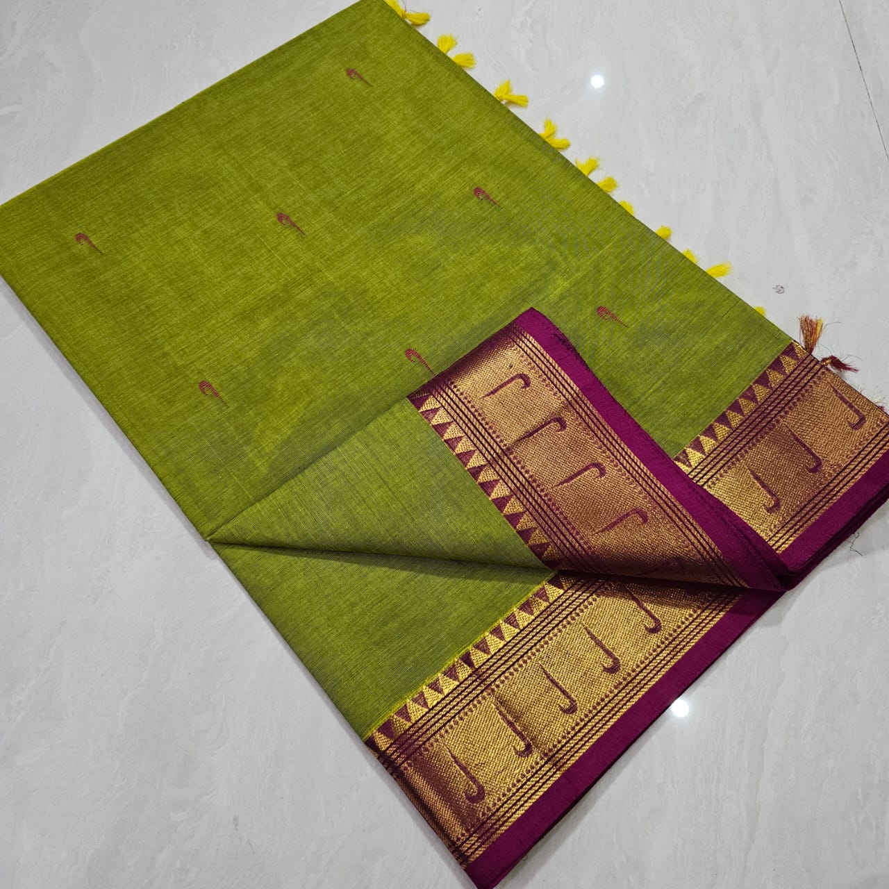 Pure Handloom Kanchi Cotton sarees