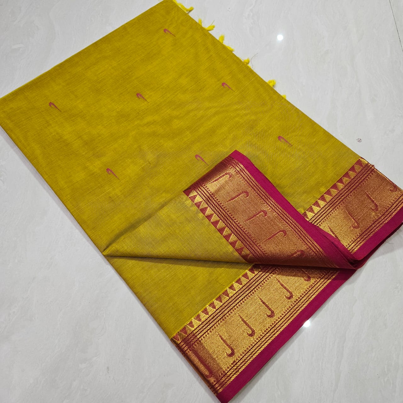 Pure Handloom Kanchi Cotton sarees