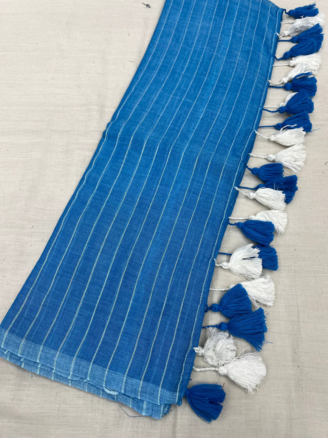 Zari Lines mul Cotton Saree