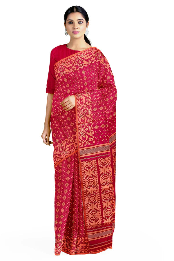 Jamdani Linen saree