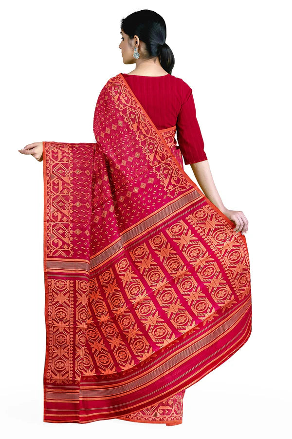 Jamdani Linen saree