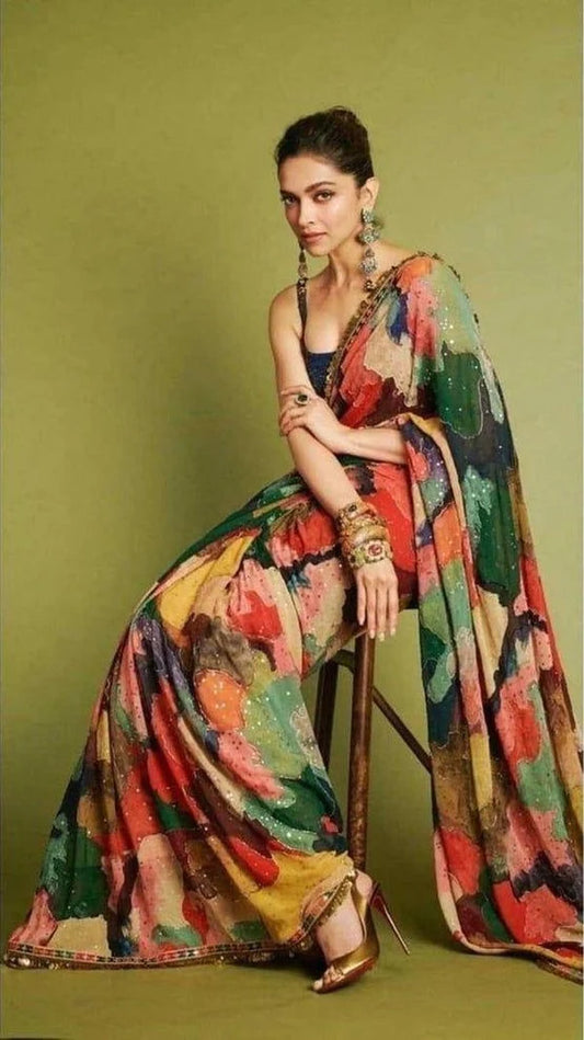 Deepika Padukone Inspired Designer Saree