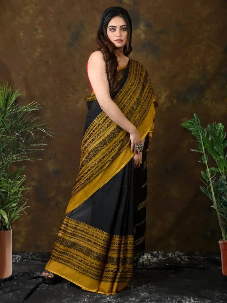 Krishnokoli begumpuri khadhi cotton saree