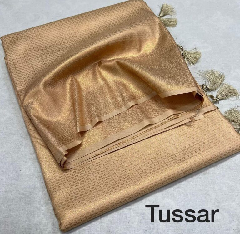 Breezy copper soft silk saree