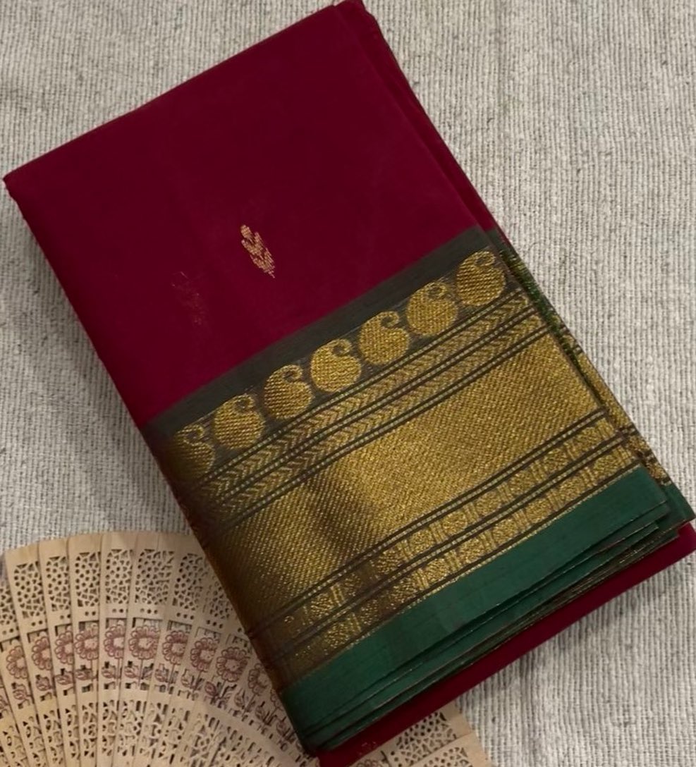 Pure Handloom Kanchi Cotton sarees