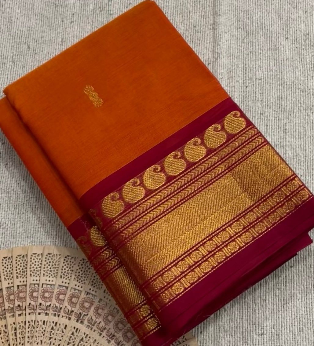 Pure Handloom Kanchi Cotton sarees