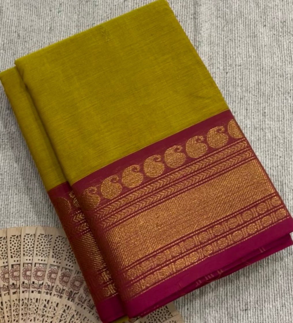 Pure Handloom Kanchi Cotton sarees