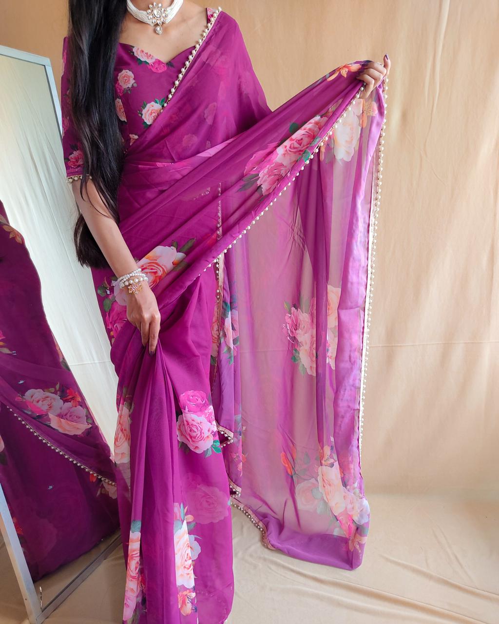 Georgette Saree