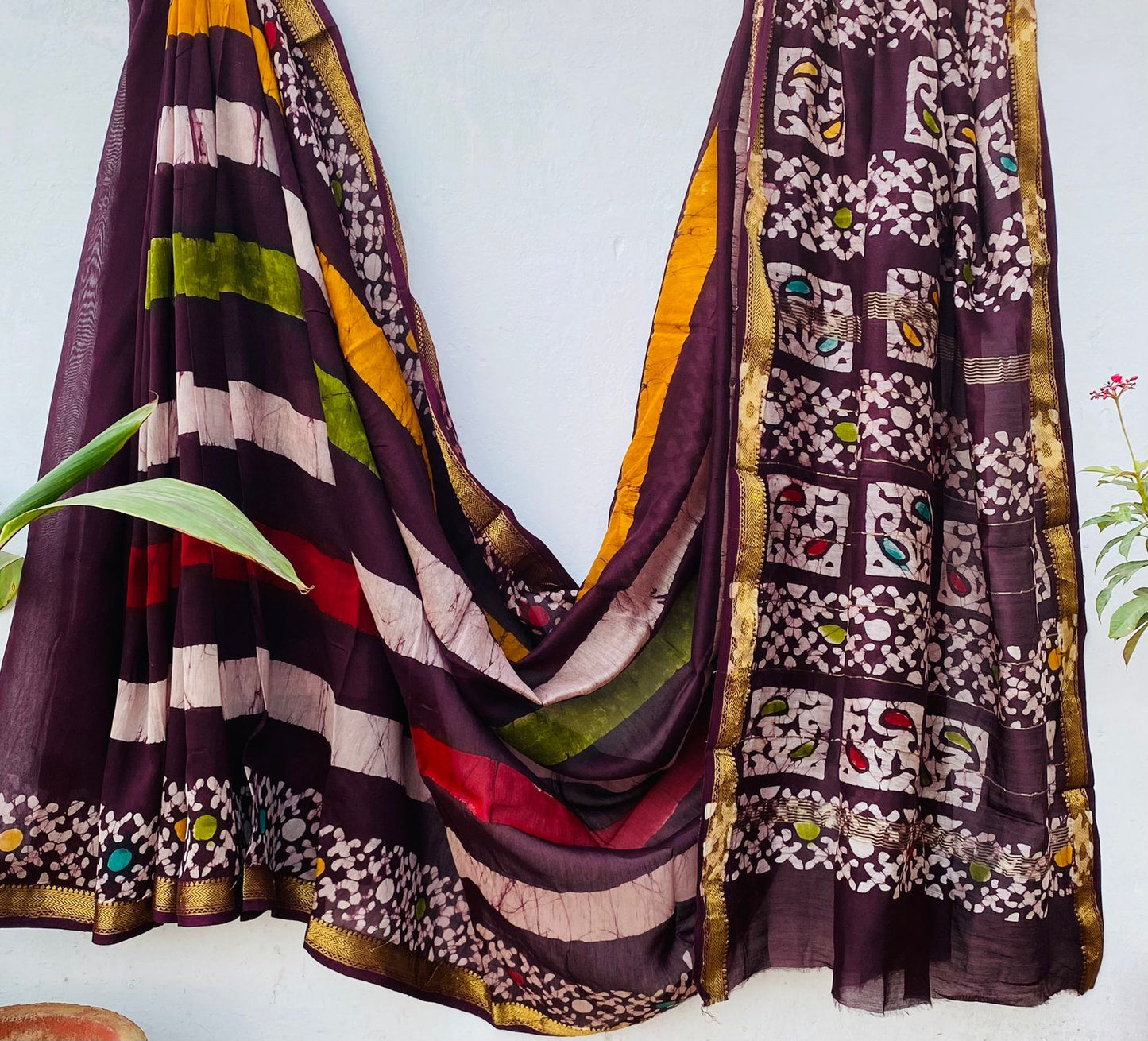 Maheswari Handblock silk sarees