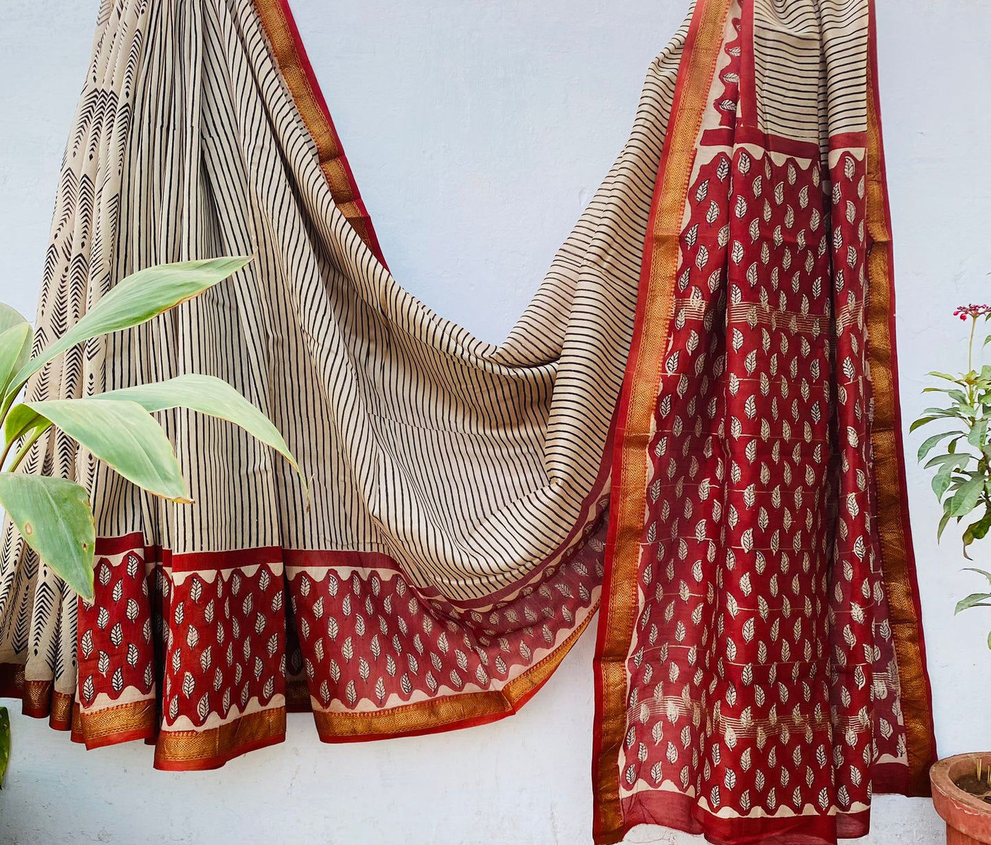 Maheswari Handblock silk sarees