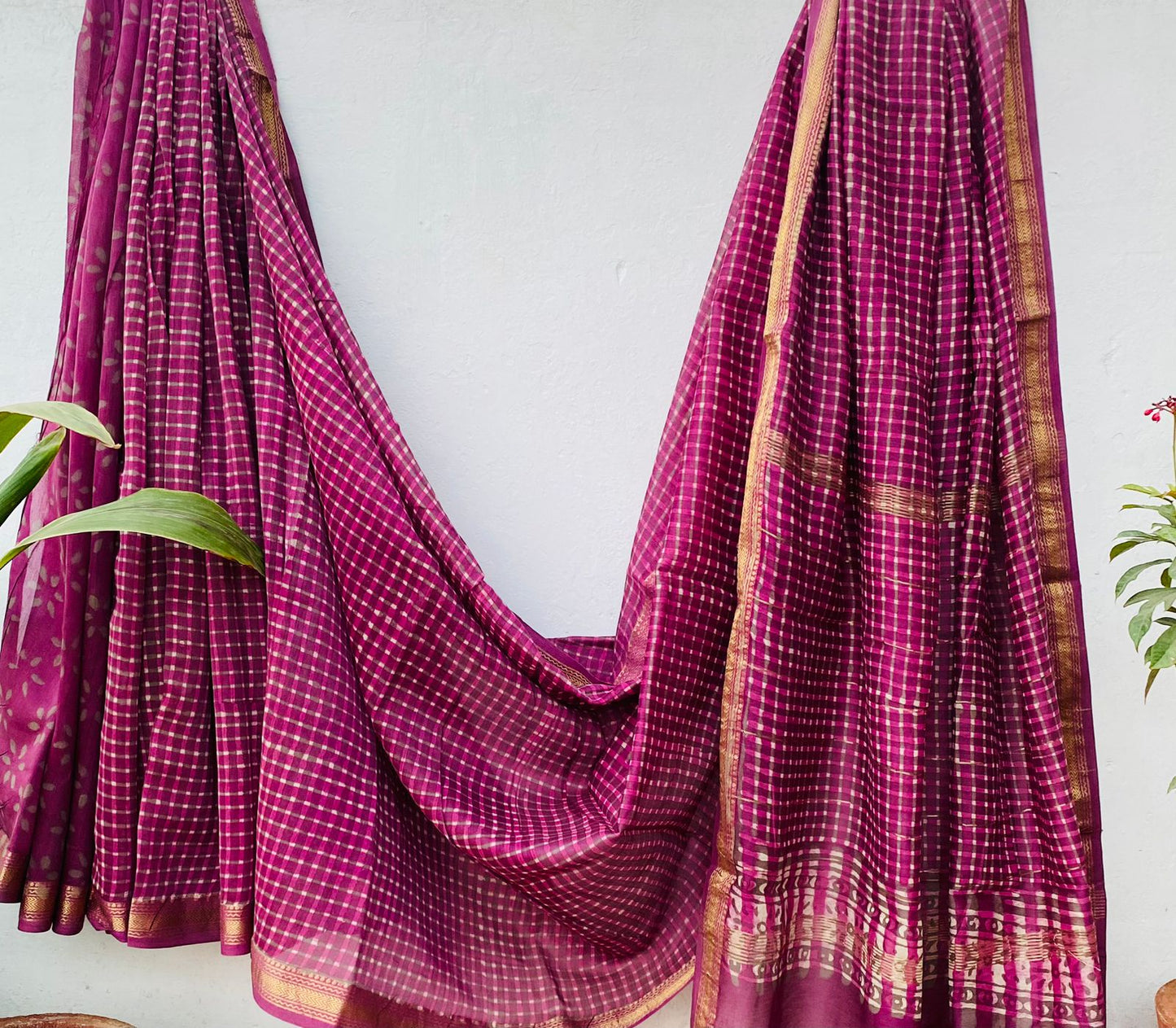 Maheswari Handblock silk sarees