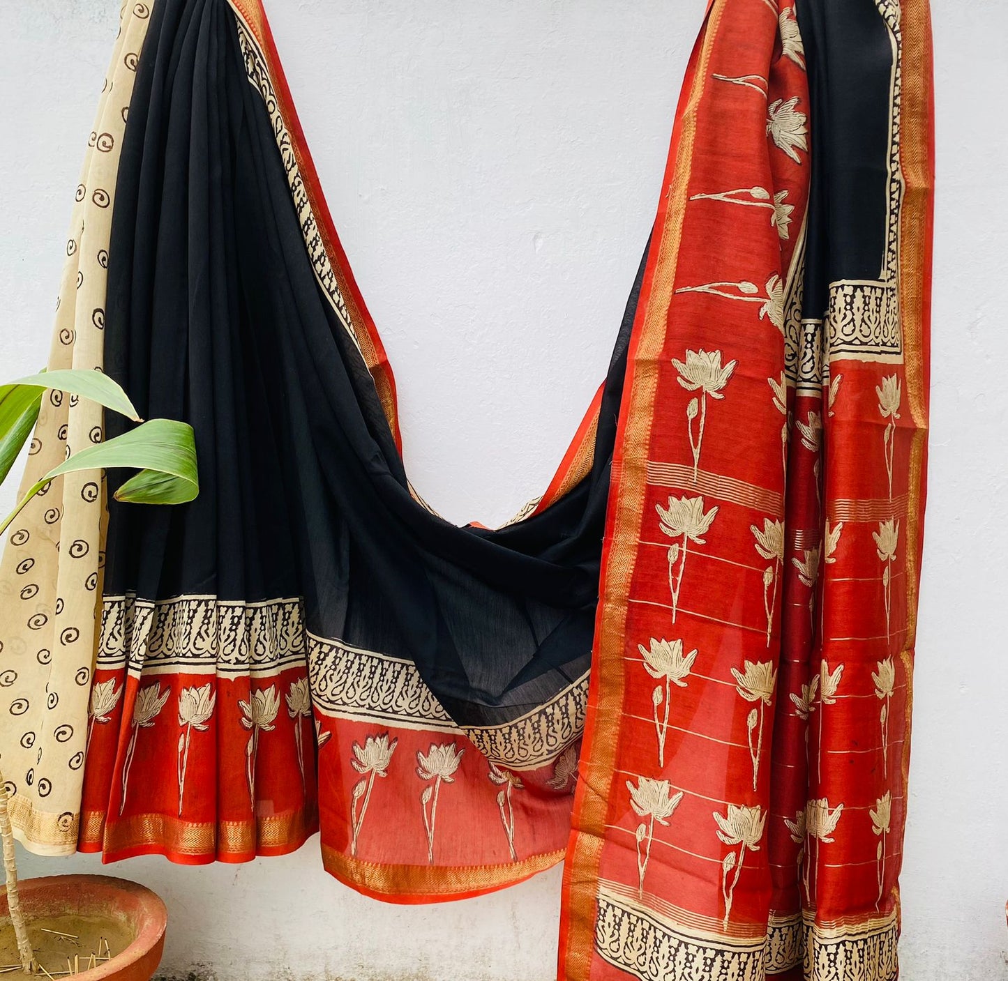 Maheswari Handblock silk sarees