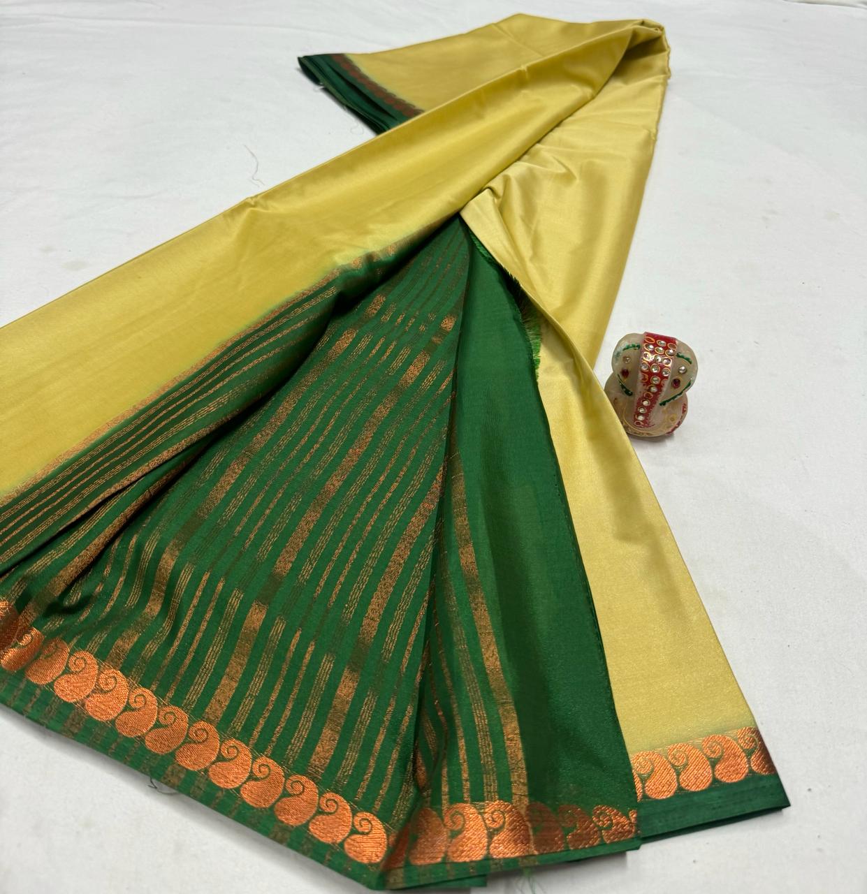 Mysore silk crepe saree