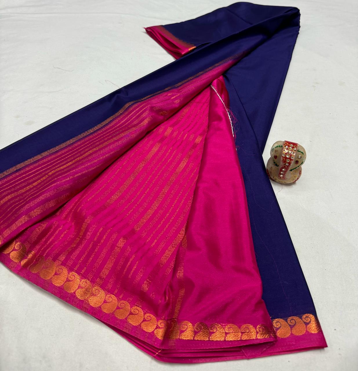 Mysore silk crepe saree