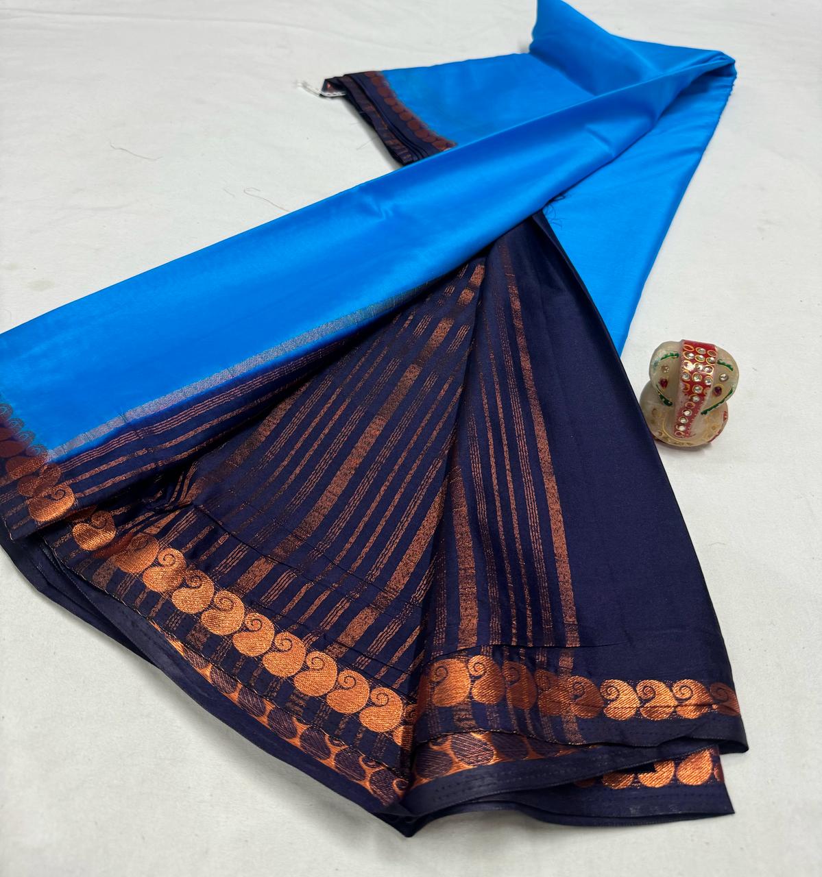 Mysore silk crepe saree