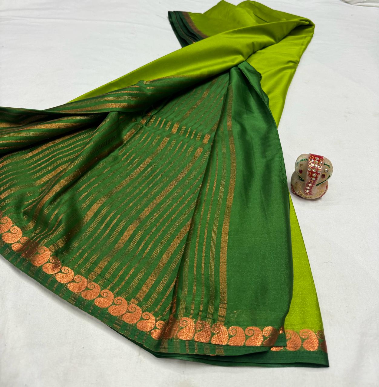 Mysore silk crepe saree