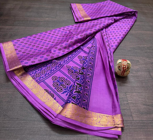Mysore Digital silk crepe saree