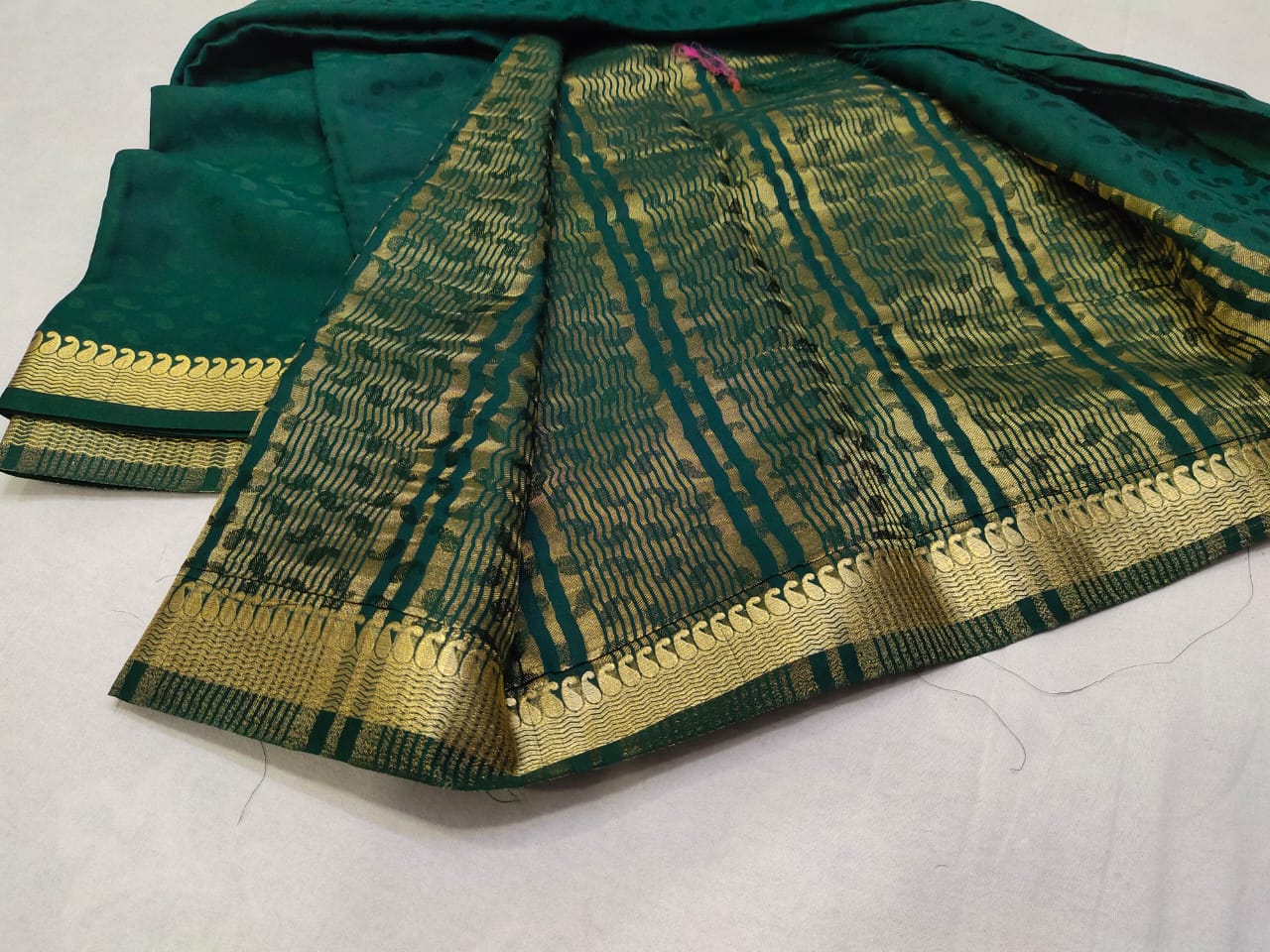 Mysore silk crepe saree