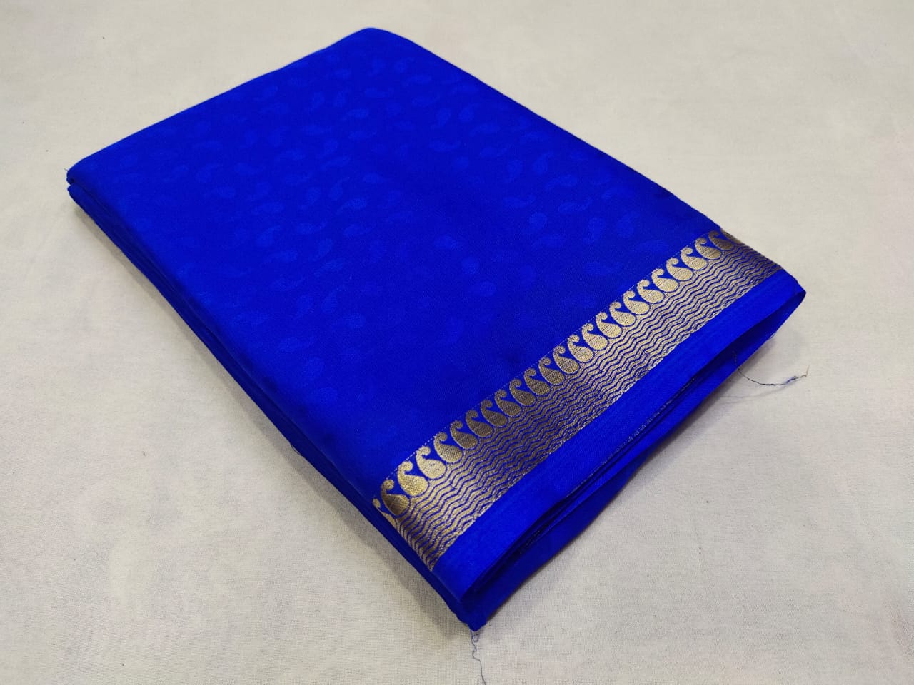 Mysore silk crepe saree