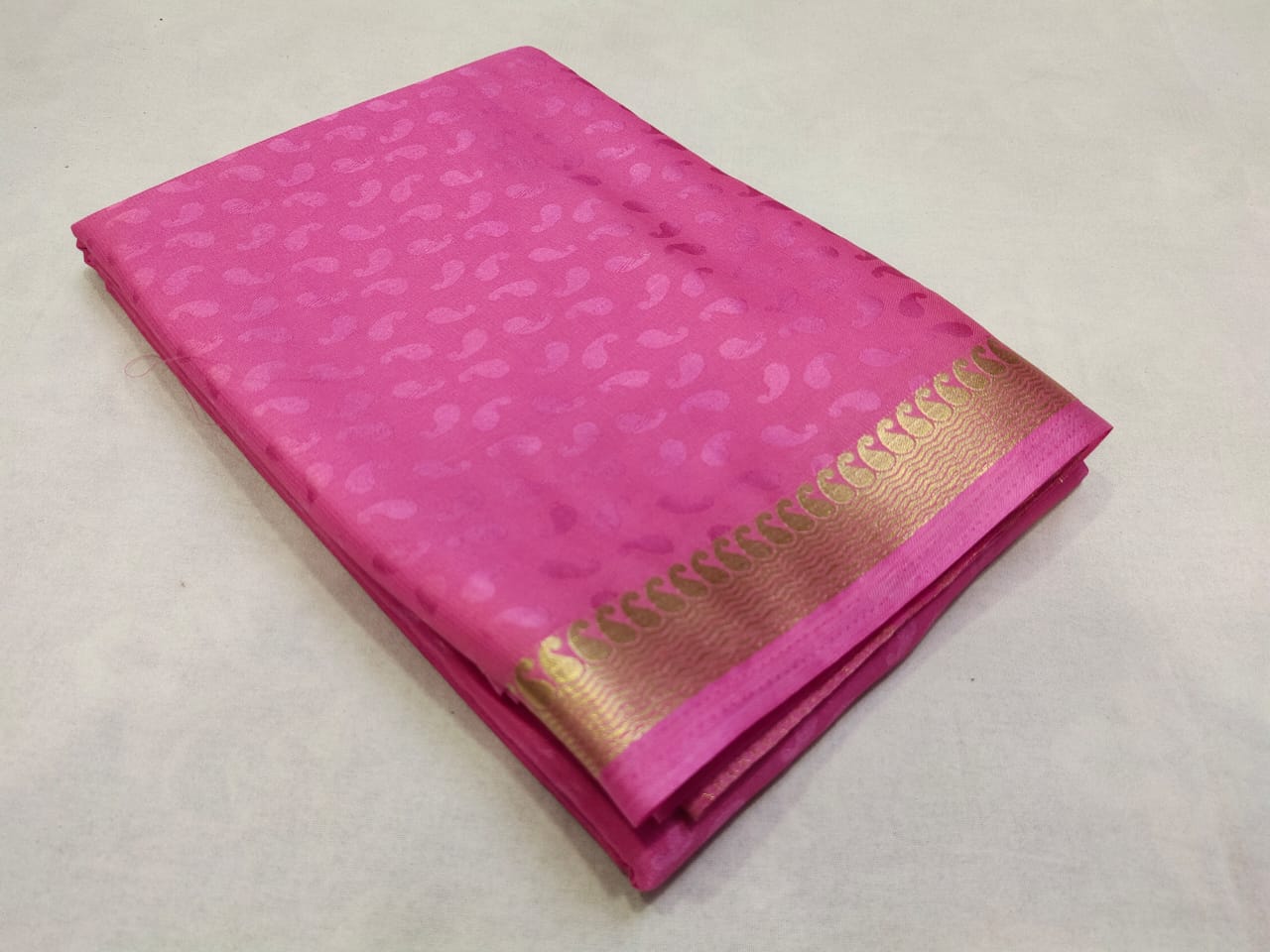 Mysore silk crepe saree