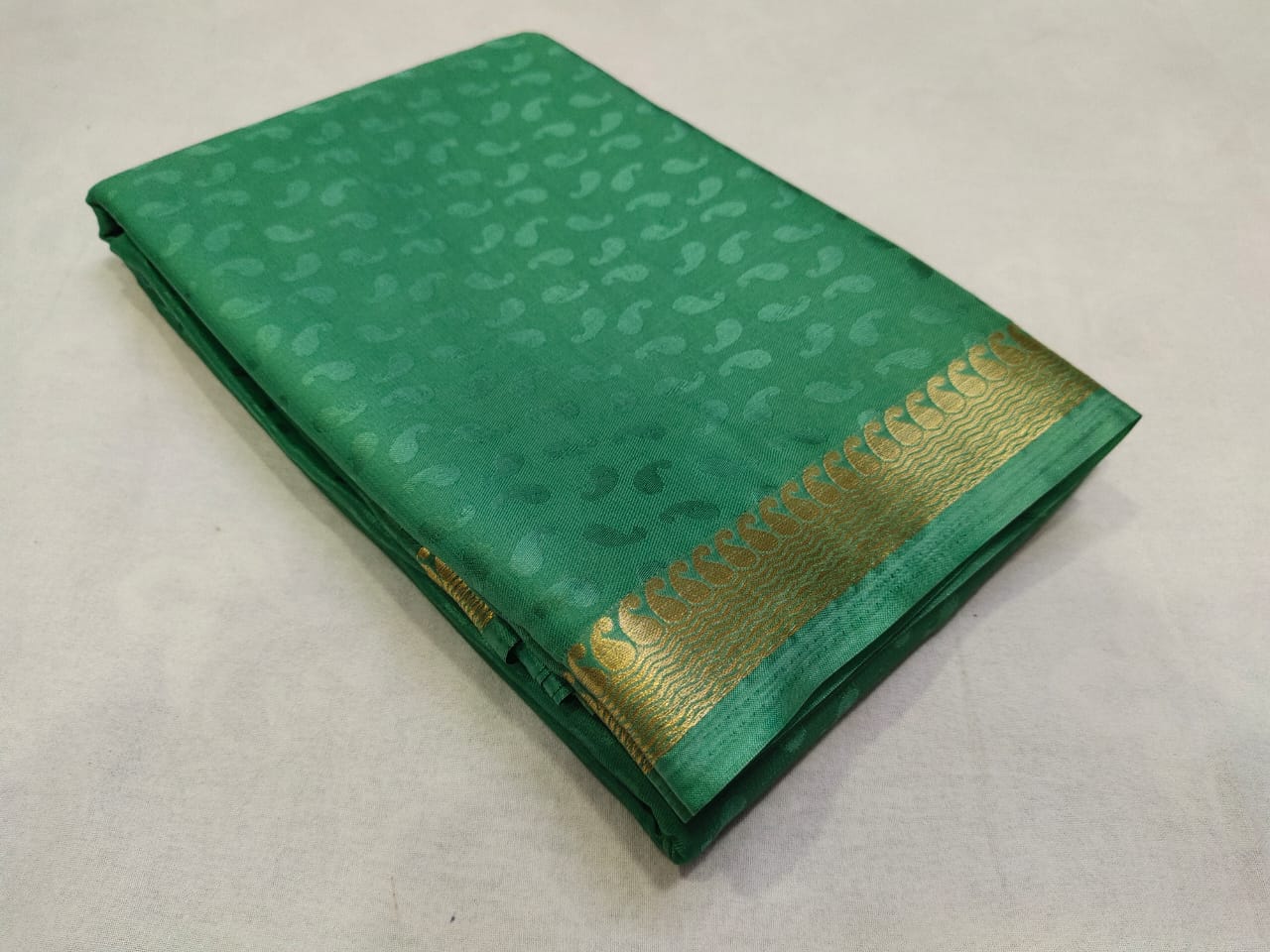 Mysore silk crepe saree