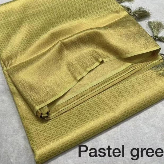 Breezy copper soft silk saree