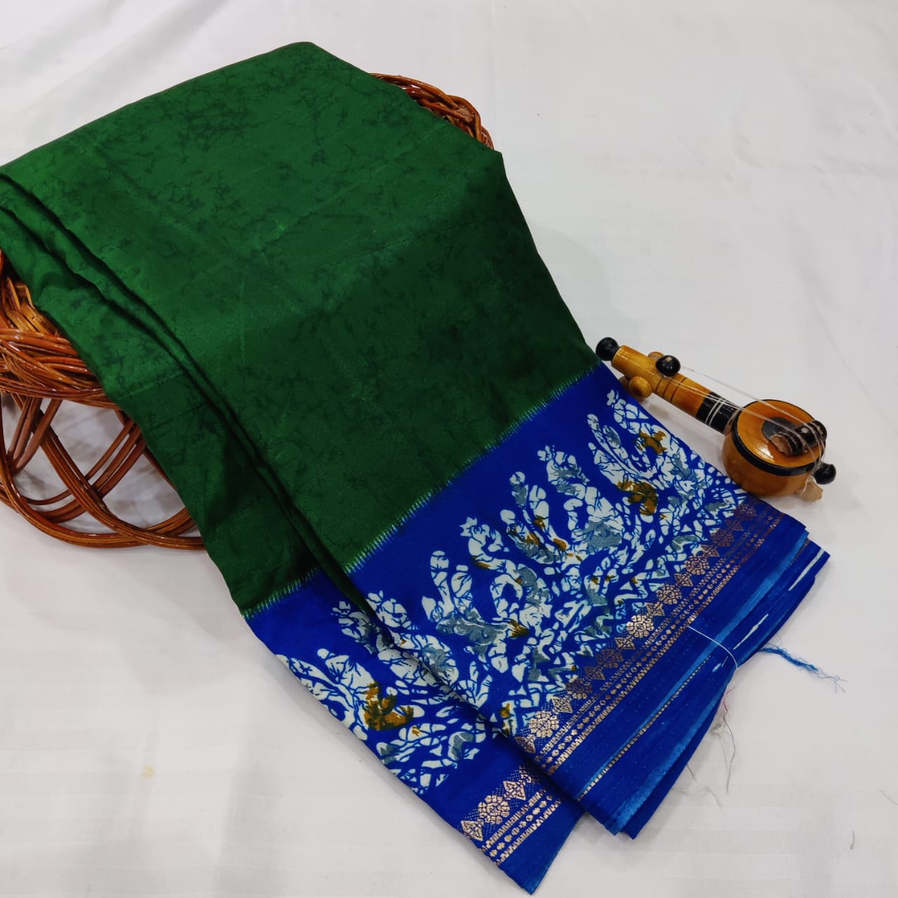 Bandhini Batik Silk Saree