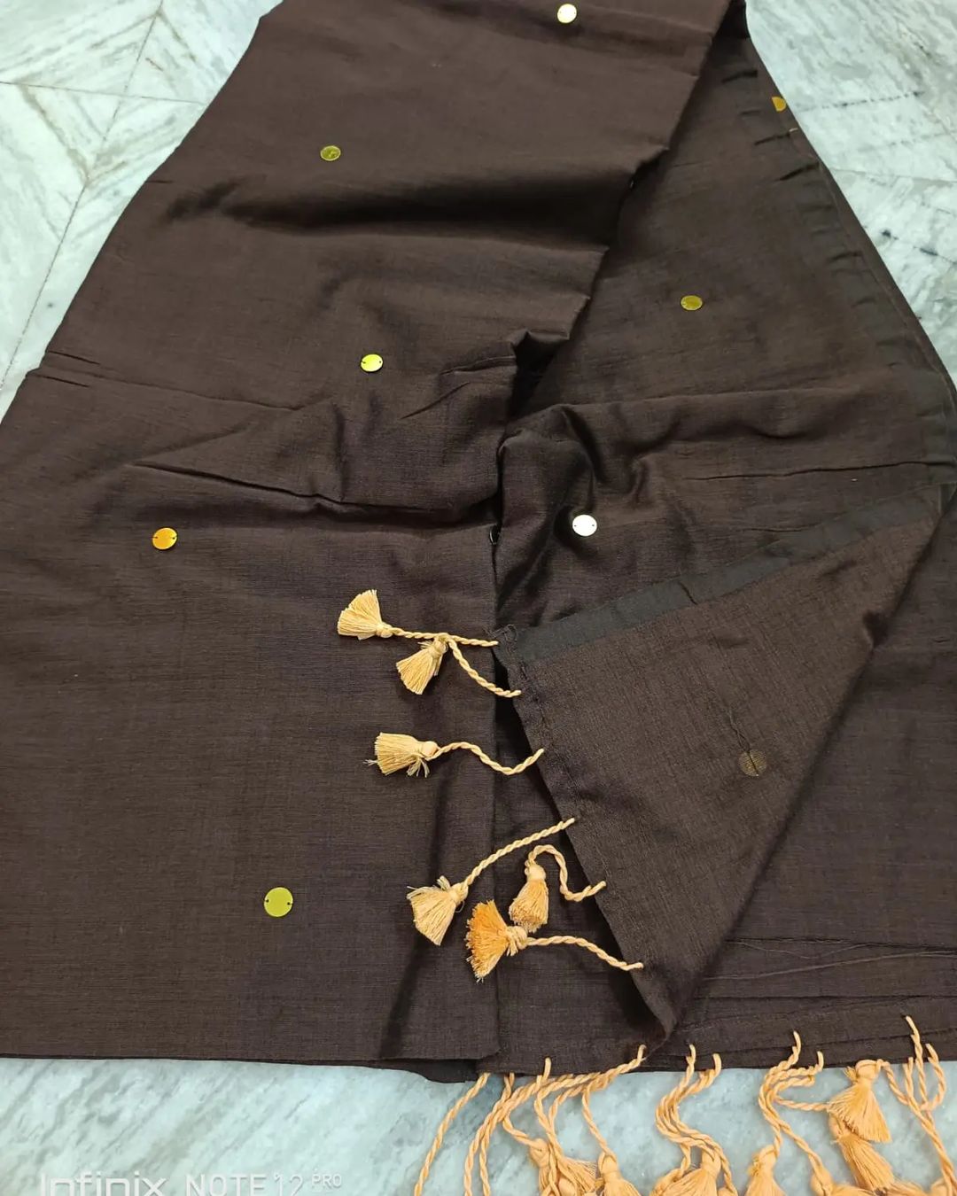 Chota sitara mul cotton saree