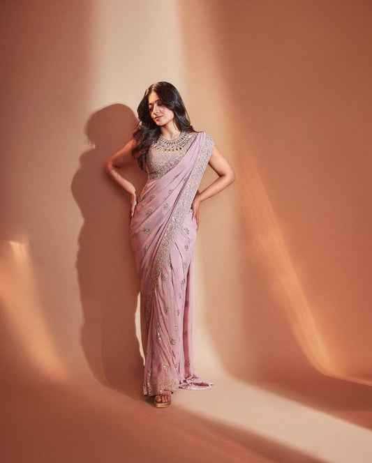 Rashmika Mandhana  Inspired Designer Saree