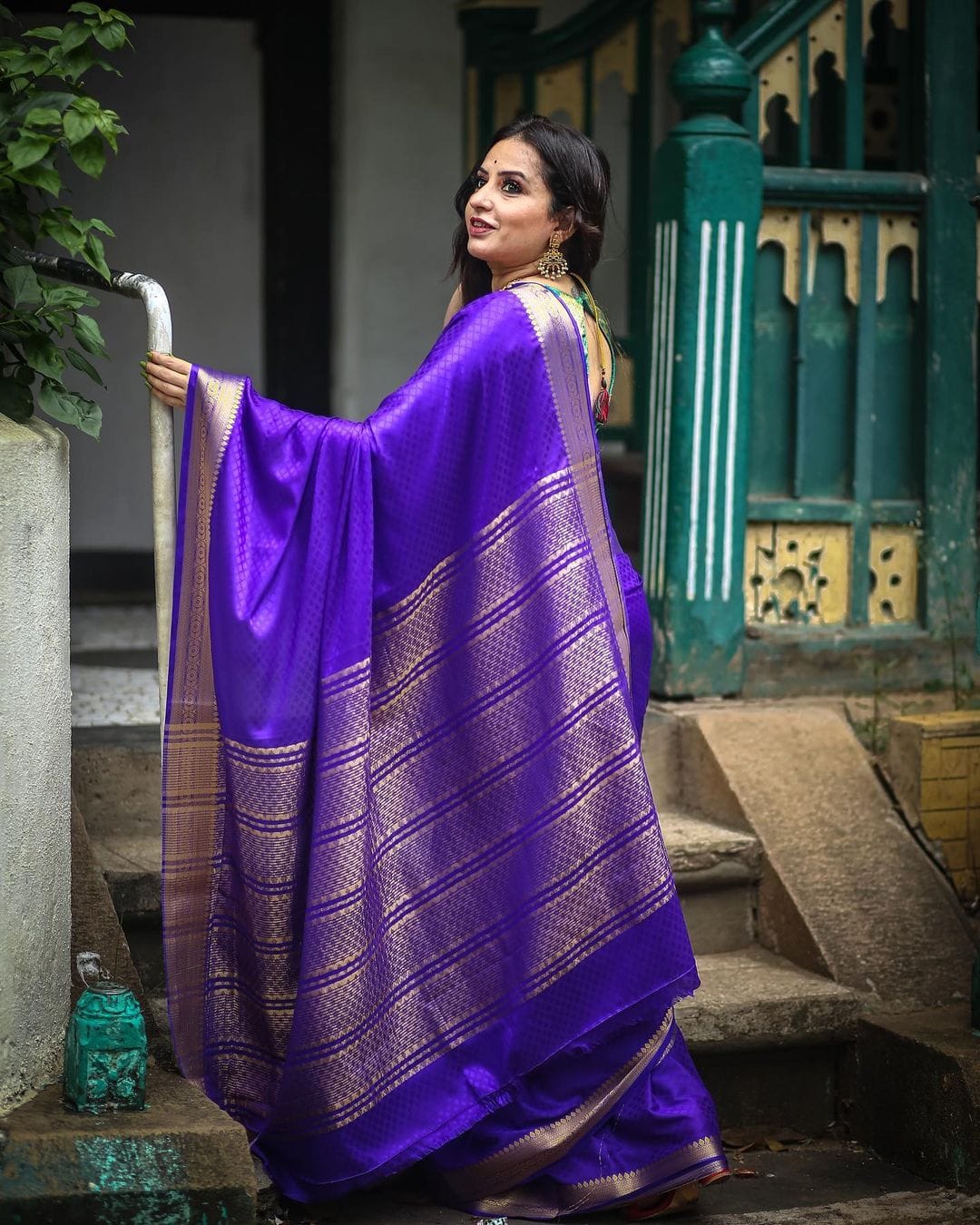 Mysore silk crepe saree