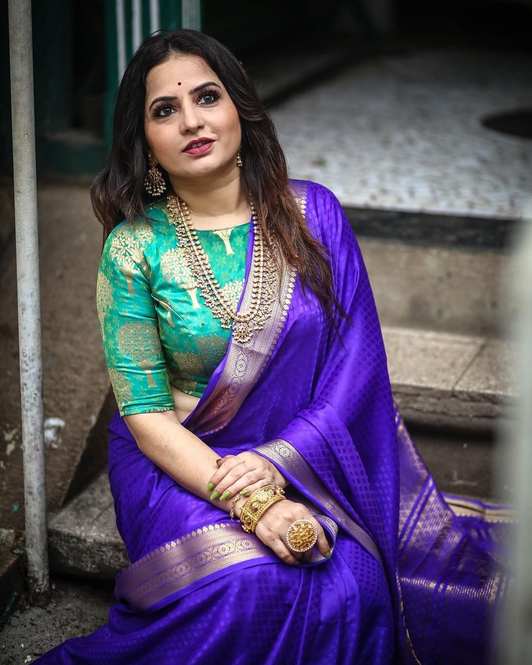 Mysore silk crepe saree