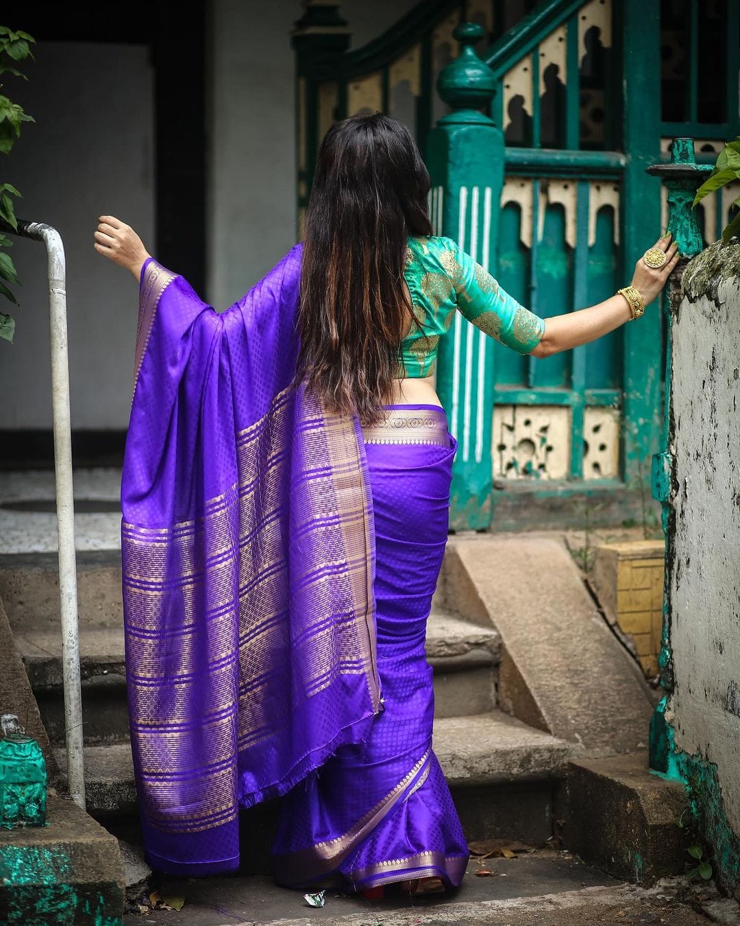 Mysore silk crepe saree