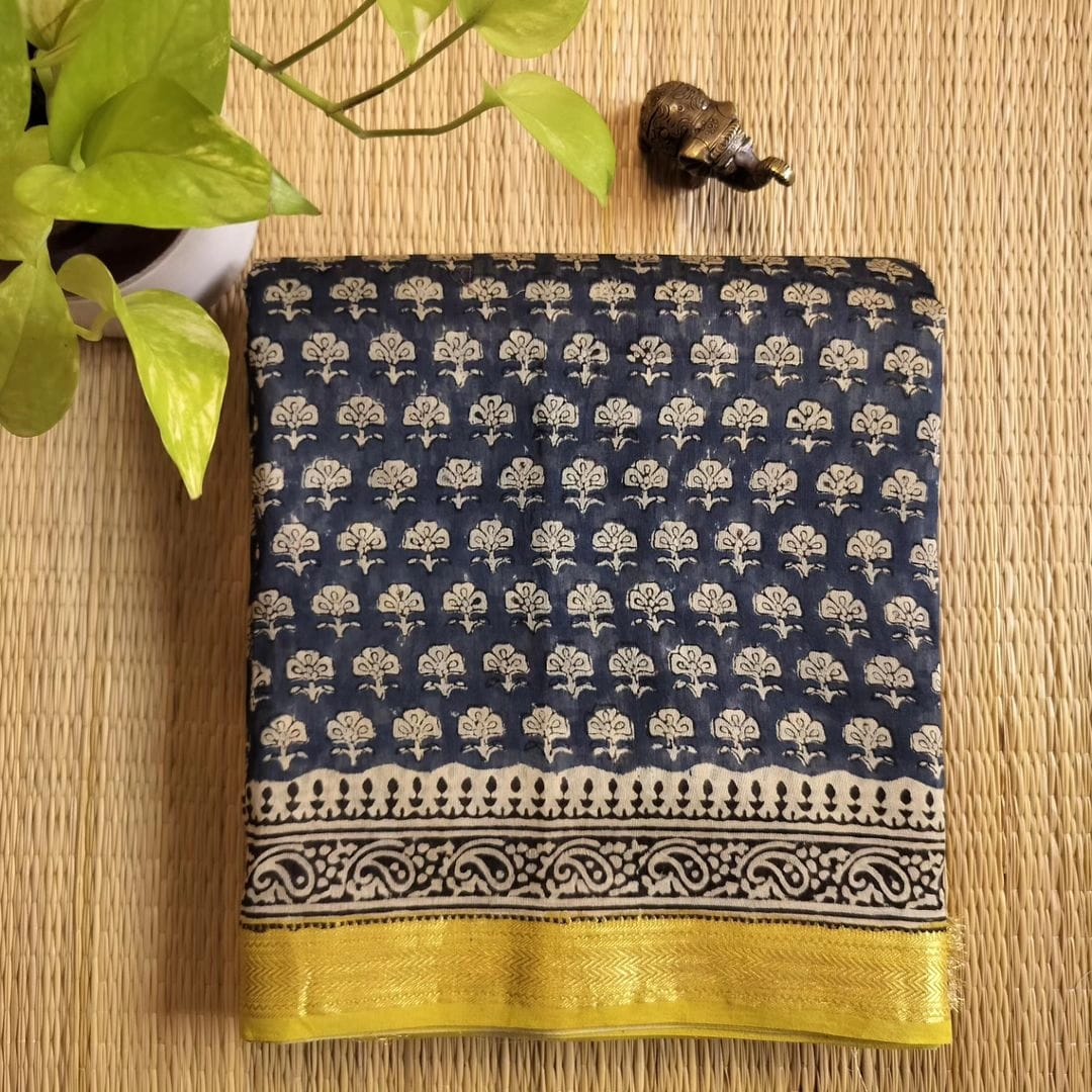 Maheswari Handblock silk sarees