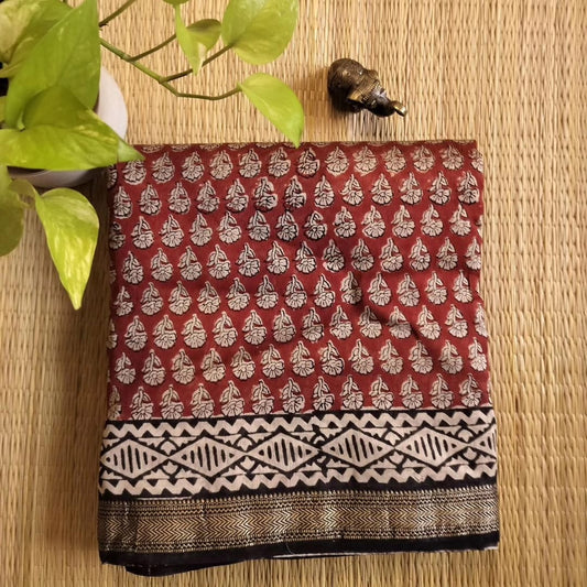 Maheswari Handblock silk sarees