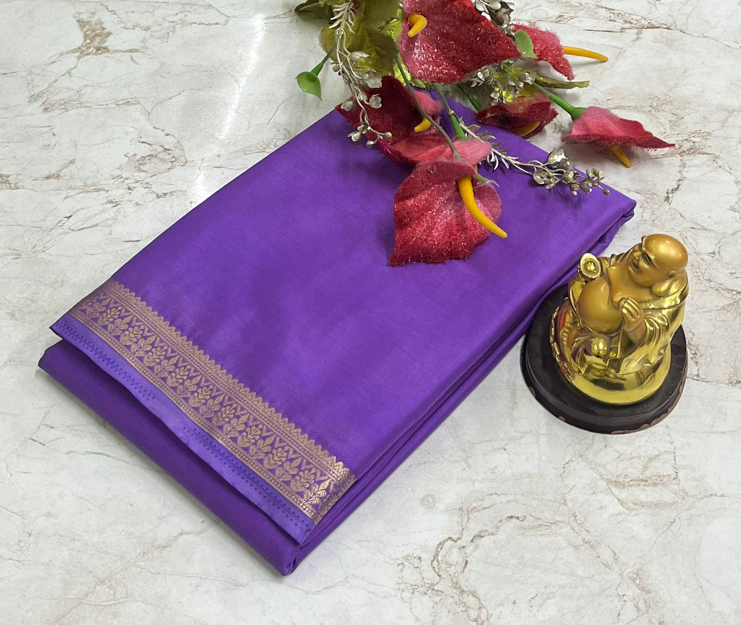 Mysore silk crepe saree