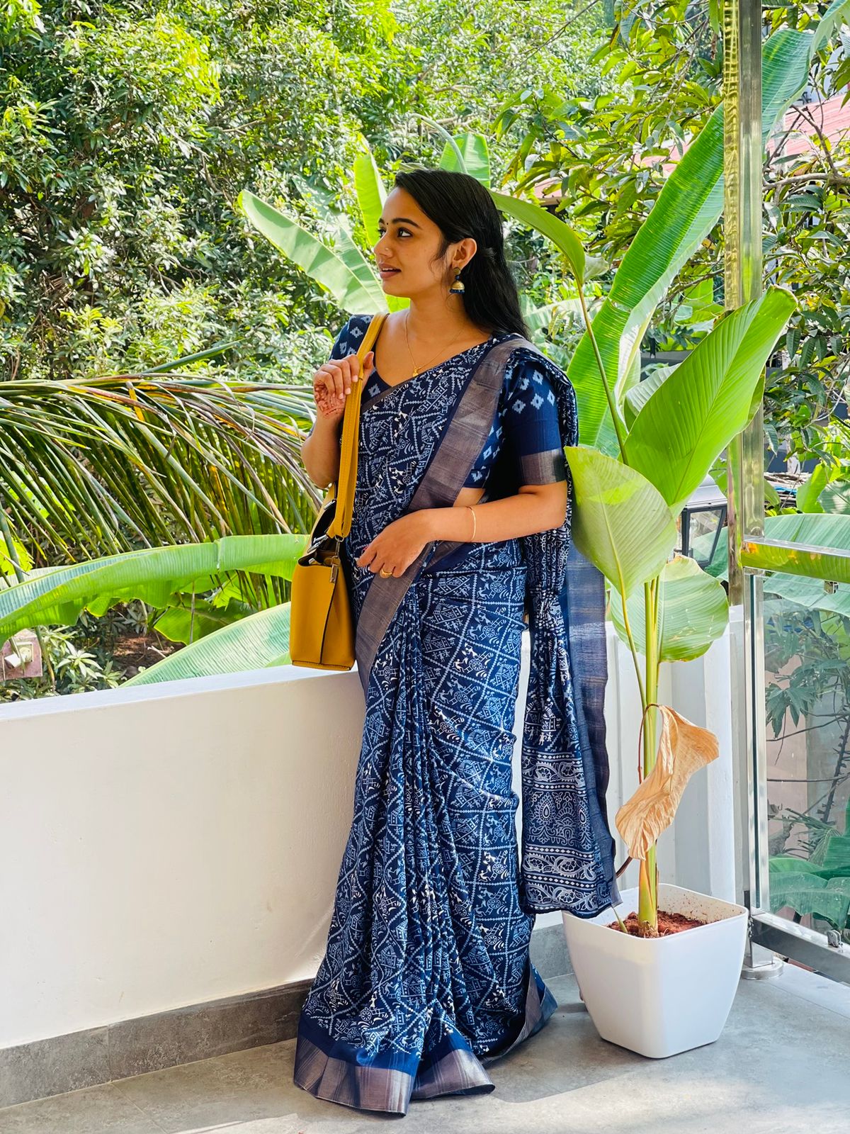 INDIGO SPECIAL BATIK PRINT SAREE