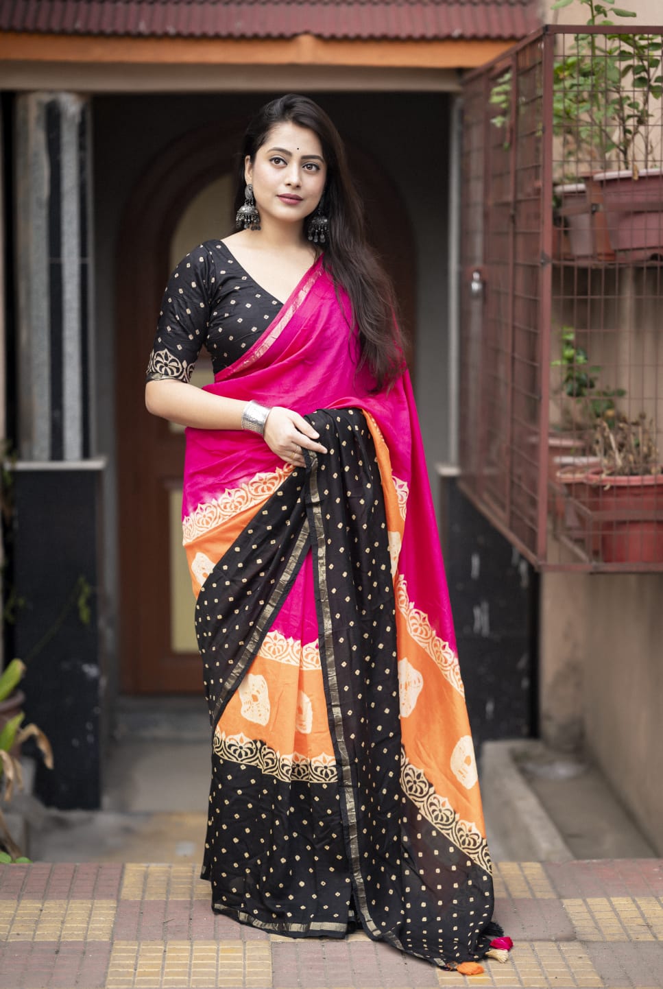 Magic rangoli Saree